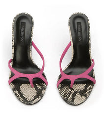 Dima Fuchsia/Ecru Snake