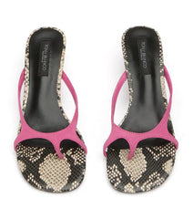 Kassy Fuchsia/Ecru Snake