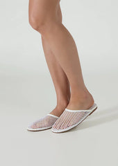 Minaj White Mesh/Patent
