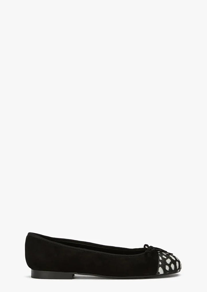 Robyn Black Suede/Black Speckle