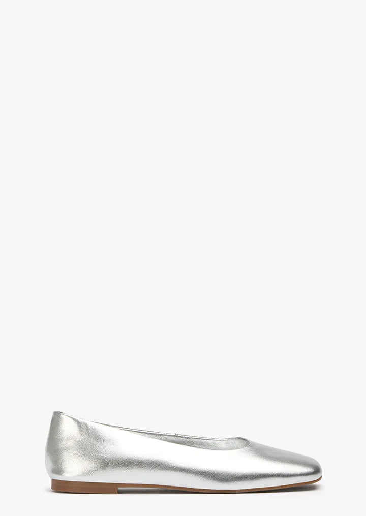 Celeste Silver Nappa Metallic