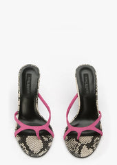 Dima Fuchsia/Ecru Snake