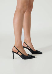 Presh Black Nappa Patent